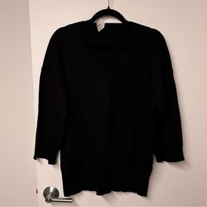 Aritzia Black V-Neck Sweater - Souvenir Sweater